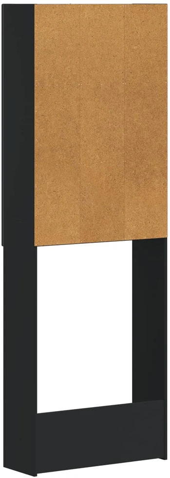 Tualeto spintelė HOORN Juoda 66 x 25,5 x 190 cm
