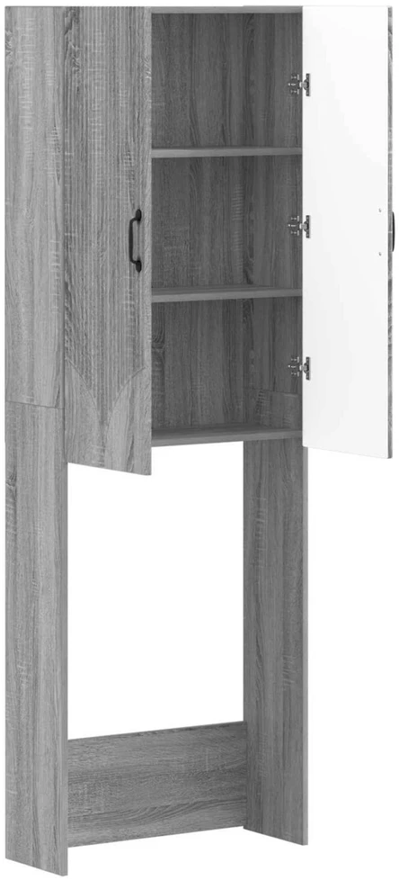 Tualeto spintelė HOORN Pilka Sonoma 66 x 25,5 x 190 cm