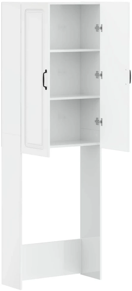 Tualeto spintelė UTRECHT Itin blizgi balta 66 x 25,5 x 190 cm