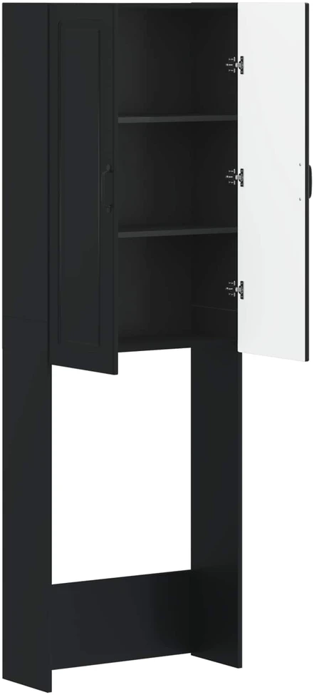 Tualeto spintelė UTRECHT Juoda 66 x 25,5 x 190 cm
