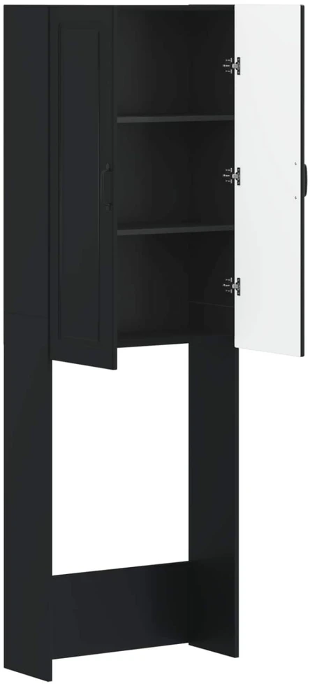 Tualeto spintelė UTRECHT Juoda 66 x 25,5 x 190 cm