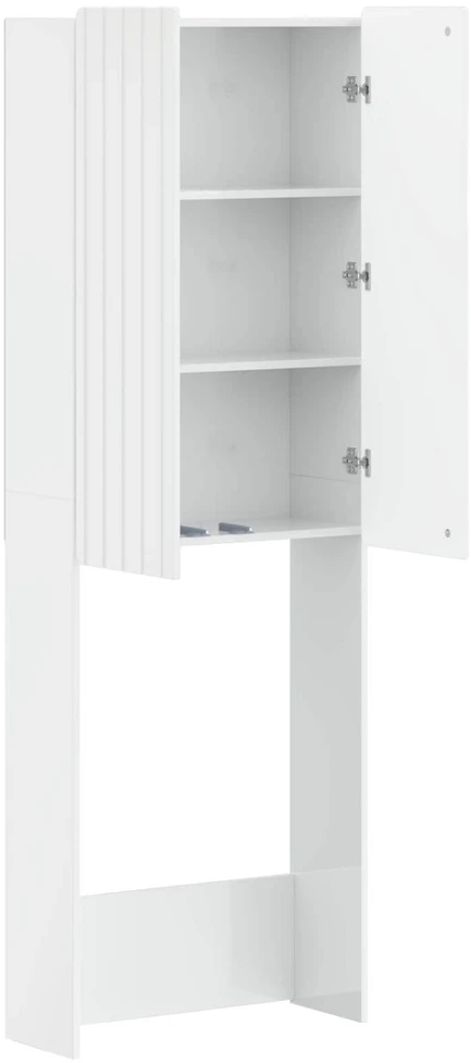 Tualeto spintelė ZWOLLE Itin blizgi balta 66 x 25,5 x 190 cm