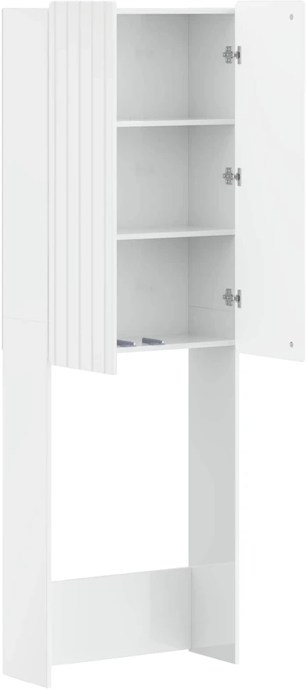 Tualeto spintelė ZWOLLE Itin blizgi balta 66 x 25,5 x 190 cm