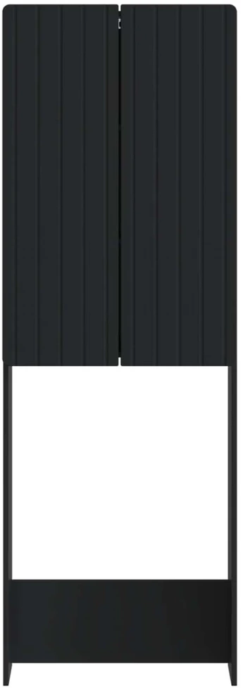 Tualeto spintelė ZWOLLE Juoda 66 x 25,5 x 190 cm