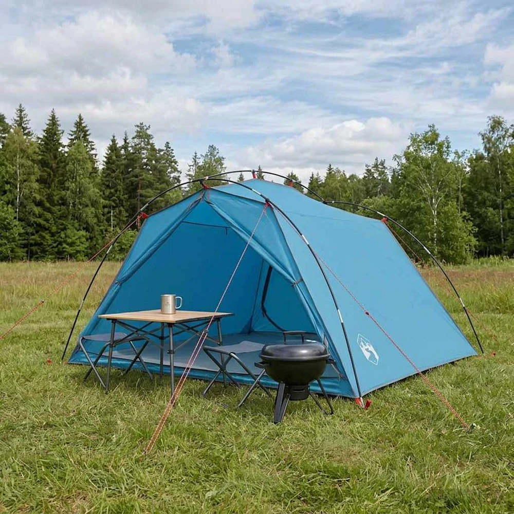 Tunelinė palapinė 4 asmeniui Mėlyna