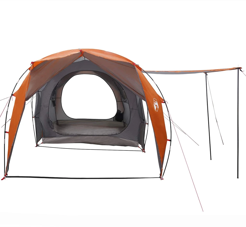 Tunelinė palapinė 4 asmeniui Pilka ir oranžinė
