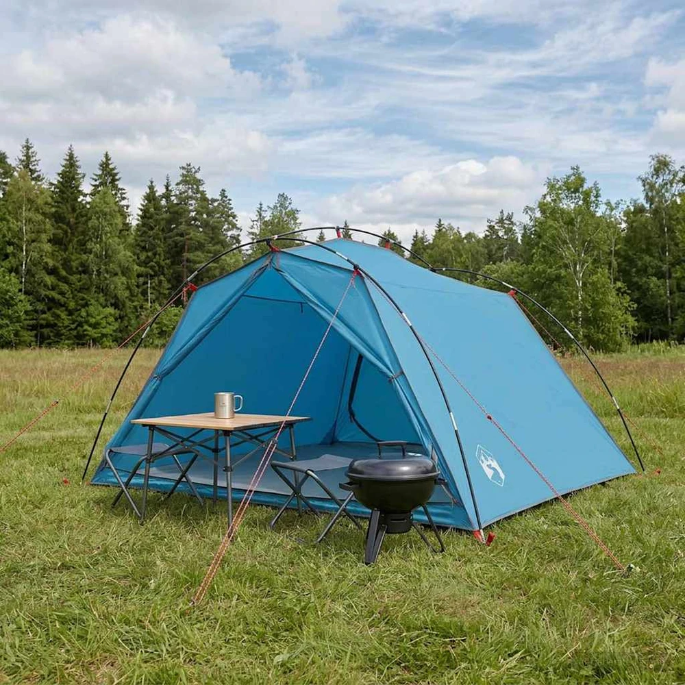 Tunelinė palapinė 4 asmeniui Mėlyna