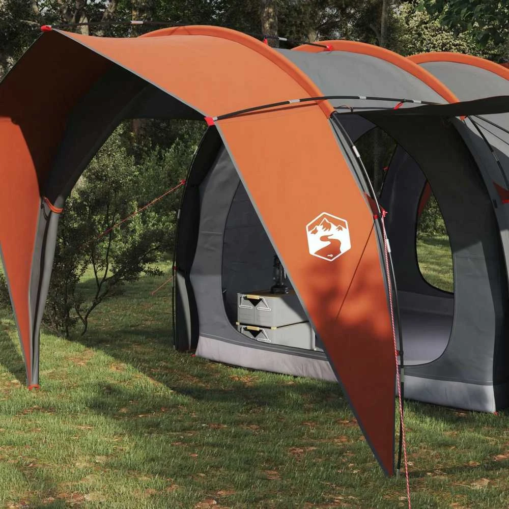 Tunelinė palapinė 4 asmeniui Pilka ir oranžinė