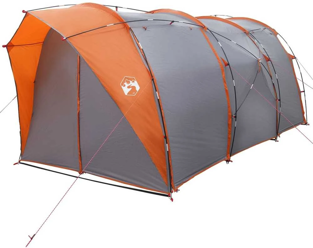Tunelinė palapinė 4 asmeniui Pilka ir oranžinė