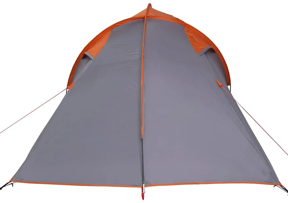 Tunelinė palapinė Pilka ir oranžinė 510 x 240 x 156 cm tafta