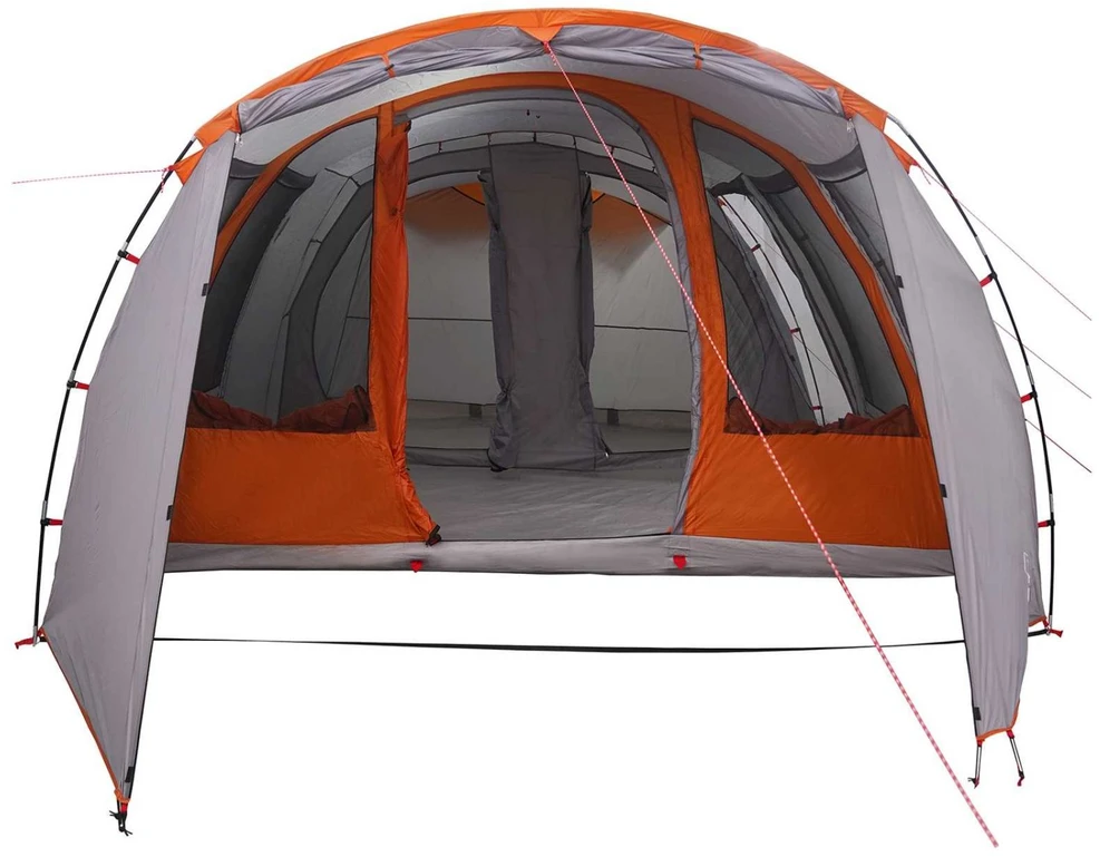 Tunelinė palapinė 675 x 392 x 210 cm Pilka ir oranžinė