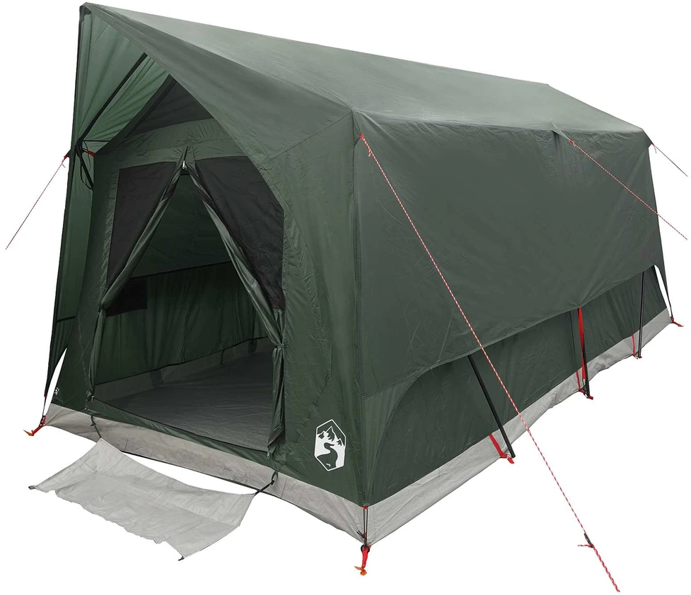 Tunelinė palapinė su stogu Armijos žalia 8 asmenims