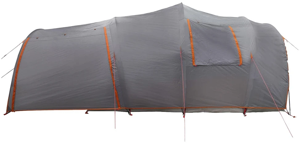 Tunelinė palapinė 370 x 275 x 210 cm Pilka ir oranžinė