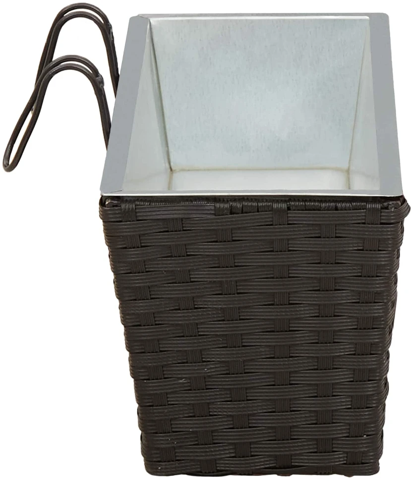 Turėklas 2 vnt. Juoda 50 x 17 x 17 cm Metalas
