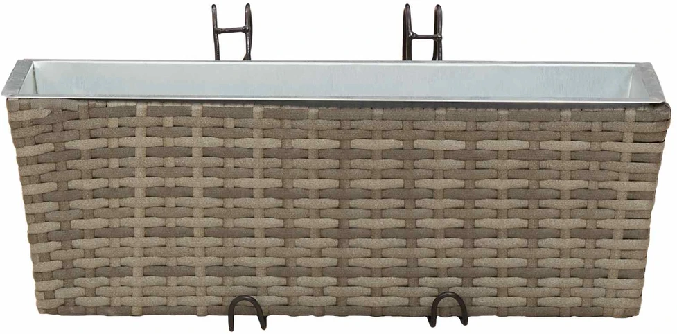 Turėklas 2 vnt. Pilka 50 x 17 x 17 cm Metalas