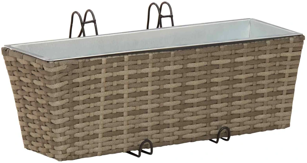 Turėklas 2 vnt. Pilka 50 x 17 x 17 cm Metalas