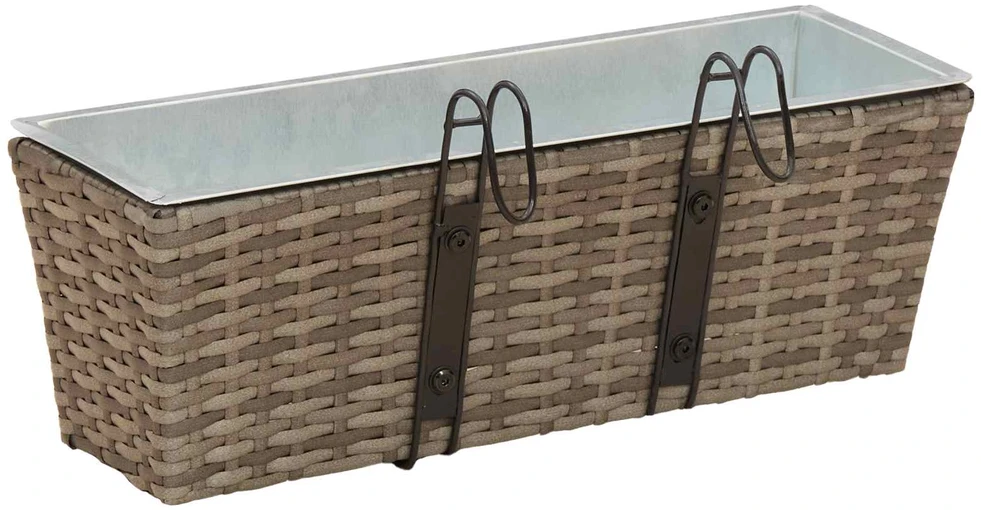 Turėklas 2 vnt. Pilka 50 x 17 x 17 cm Metalas