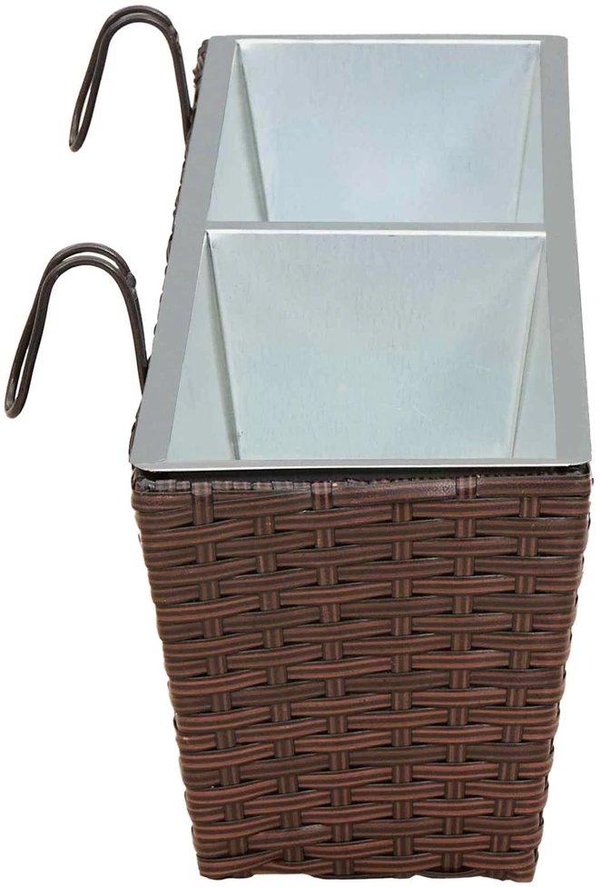 Turėklas 2 vnt. Ruda 80 x 17 x 17 cm Metalas