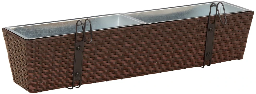 Turėklas 2 vnt. Ruda 80 x 17 x 17 cm Metalas