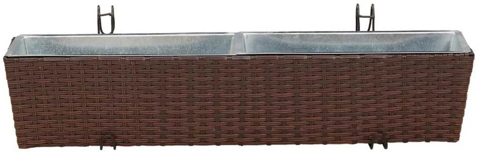 Turėklas 2 vnt. Ruda 80 x 17 x 17 cm Metalas