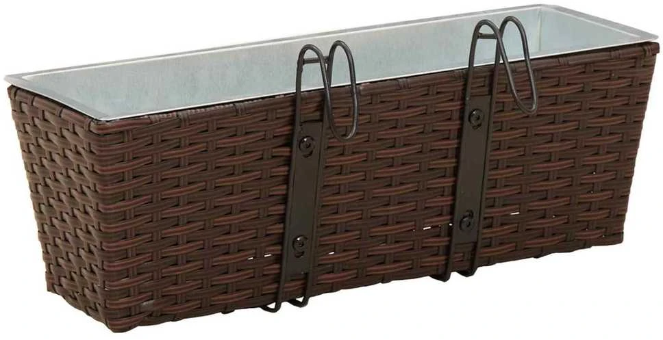 Turėklas 2 vnt. Ruda 50 x 17 x 17 cm Metalas