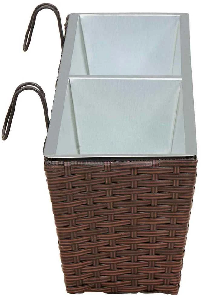 Turėklas 2 vnt. Ruda 80 x 17 x 17 cm Metalas