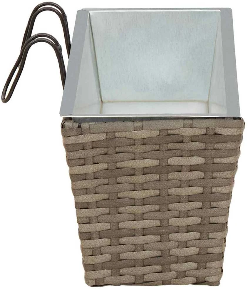 Turėklas 2 vnt. Pilka 50 x 17 x 17 cm Metalas