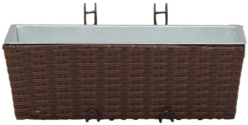 Turėklas 2 vnt. Ruda 50 x 17 x 17 cm Metalas