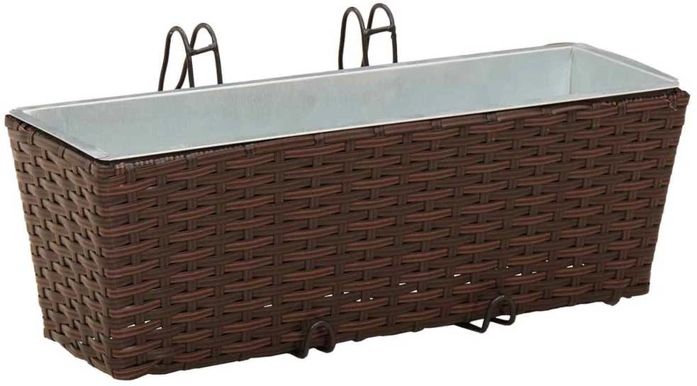 Turėklas 2 vnt. Ruda 50 x 17 x 17 cm Metalas