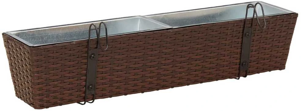 Turėklas 2 vnt. Ruda 80 x 17 x 17 cm Metalas
