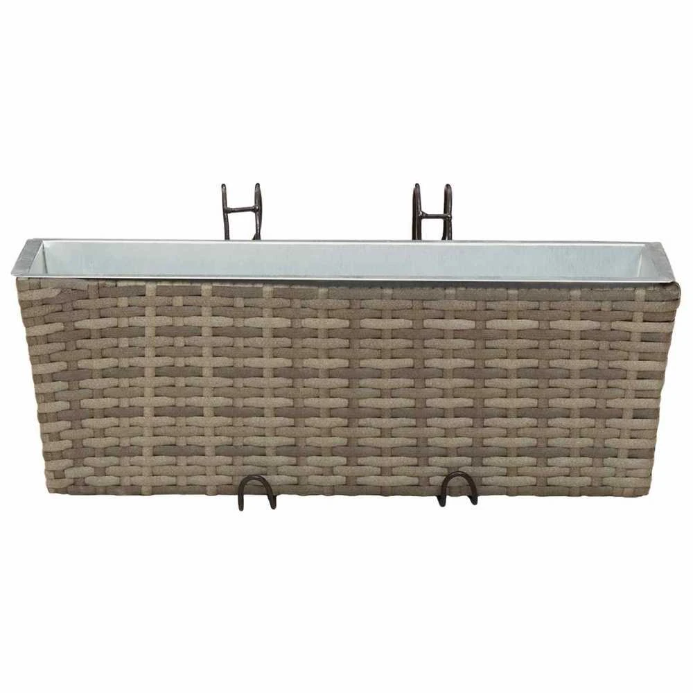 Turėklas 2 vnt. Pilka 50 x 17 x 17 cm Metalas