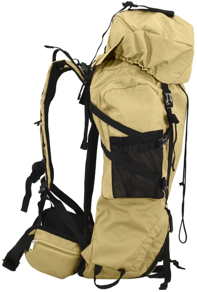 Turistinė kuprinė, chaki, 100L, oksfordo audinys