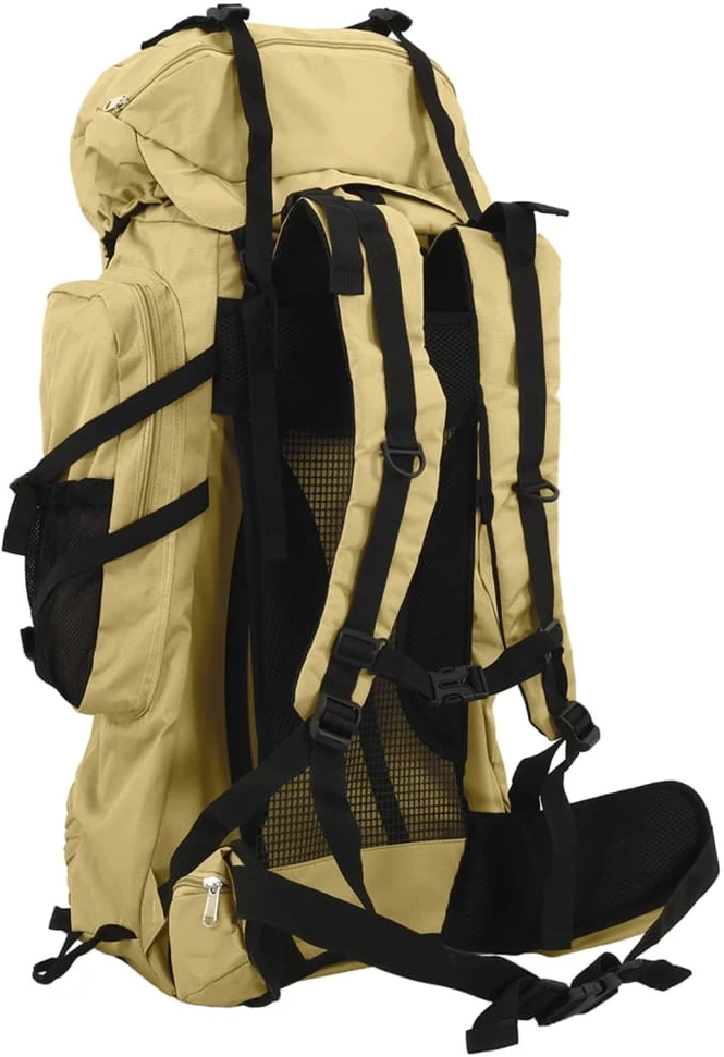 Turistinė kuprinė, chaki, 100L, oksfordo audinys
