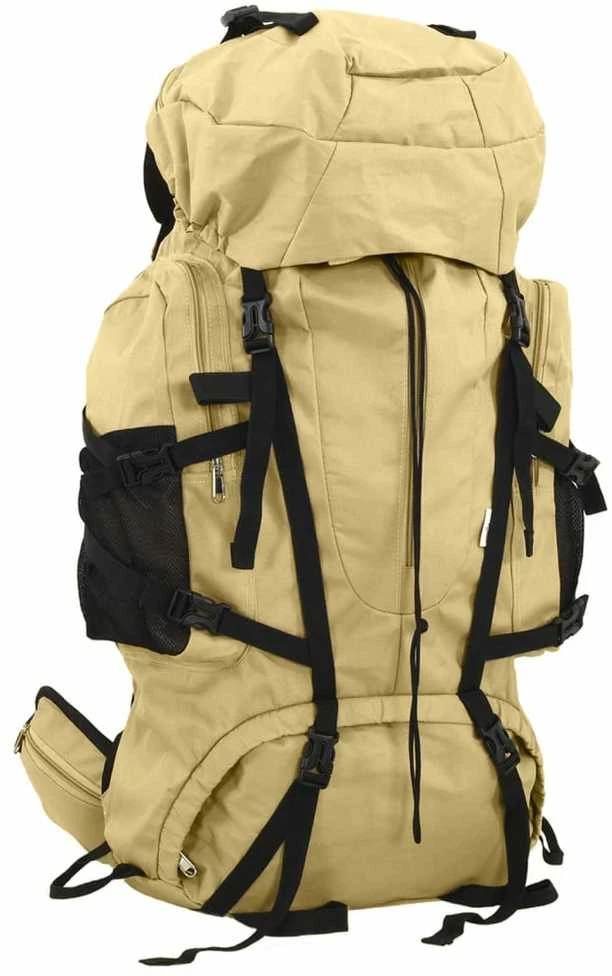 Turistinė kuprinė, chaki, 60L, oksfordo audinys