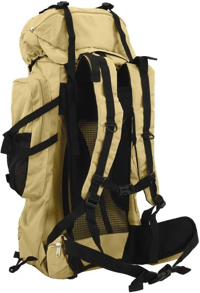 Turistinė kuprinė, chaki, 60L, oksfordo audinys
