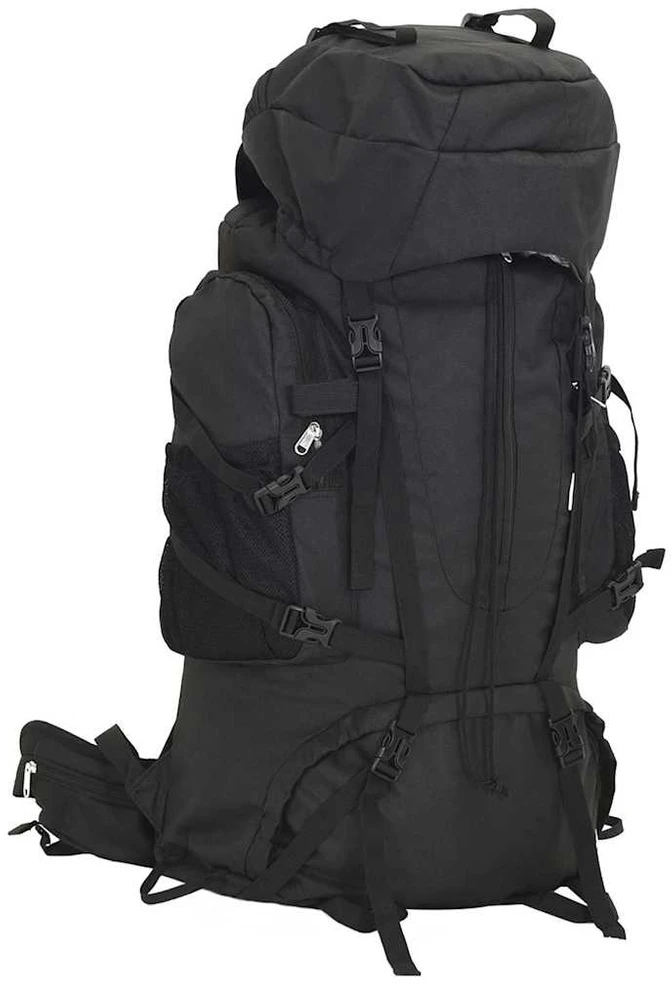 Turistinė kuprinė, juoda, 100L, oksfordo audinys