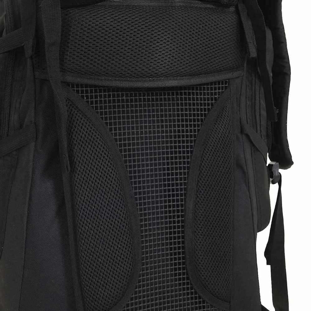 Turistinė kuprinė, juoda, 60L, oksfordo audinys