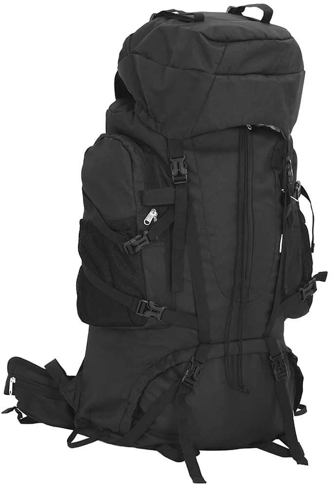 Turistinė kuprinė, juoda, 60L, oksfordo audinys
