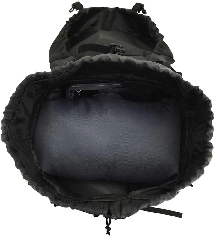Turistinė kuprinė, juoda, 60L, oksfordo audinys