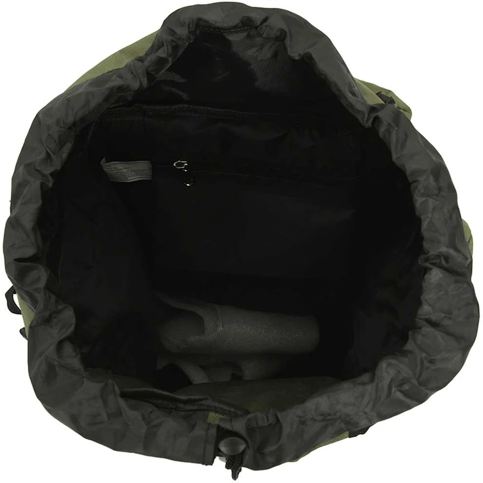 Turistinė kuprinė, uniformnė žalia, 60L, oksfordo audinys