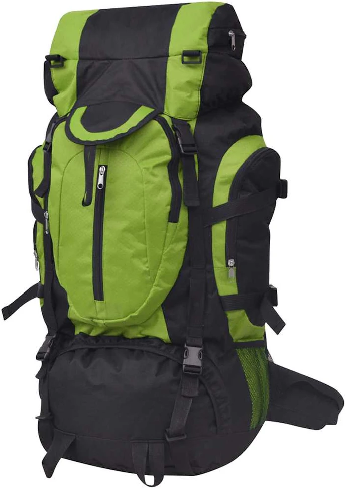 Turistinė kuprinė, XXL, 75 l, juoda/žalia