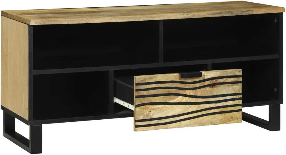 TV staliukas TV vienetai 105 x 33 x 46 cm Ruda Apdirbta mediena