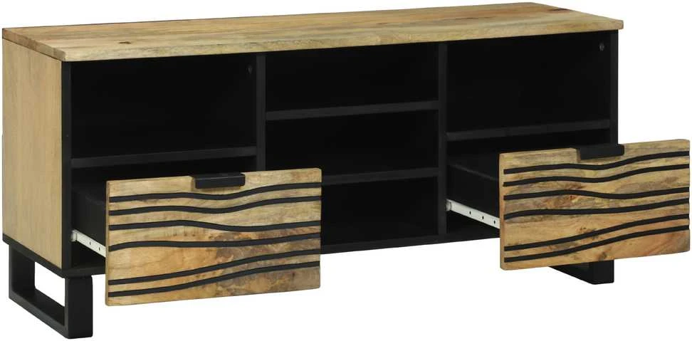 TV staliukas TV vienetai 100 x 33 x 46 cm Ruda Apdirbta mediena