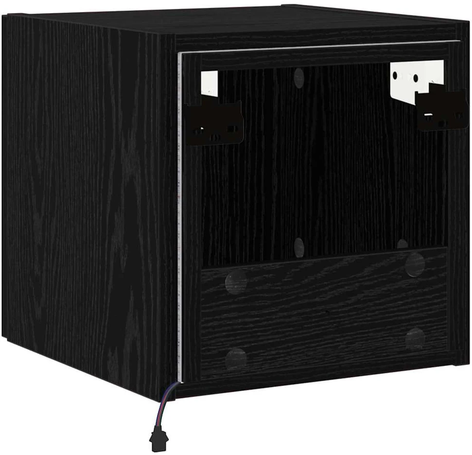 TV staliukas TV sieninė spintelė 30,5 x 35 x 30 cm Juodas ąžuolas