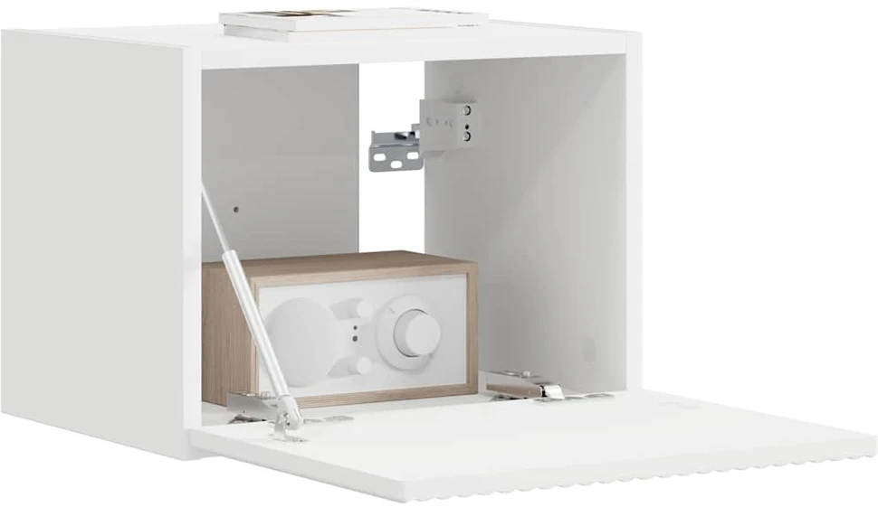 TV staliukas TV sieninė spintelė 39 x 31 x 29,5 cm Balta Apdirbta mediena