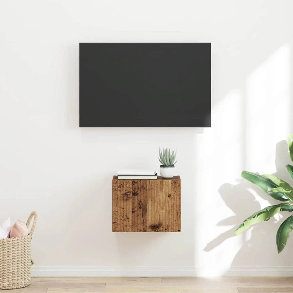 TV staliukas TV sieninė spintelė 39 x 31 x 29,5 cm Senovinis medis