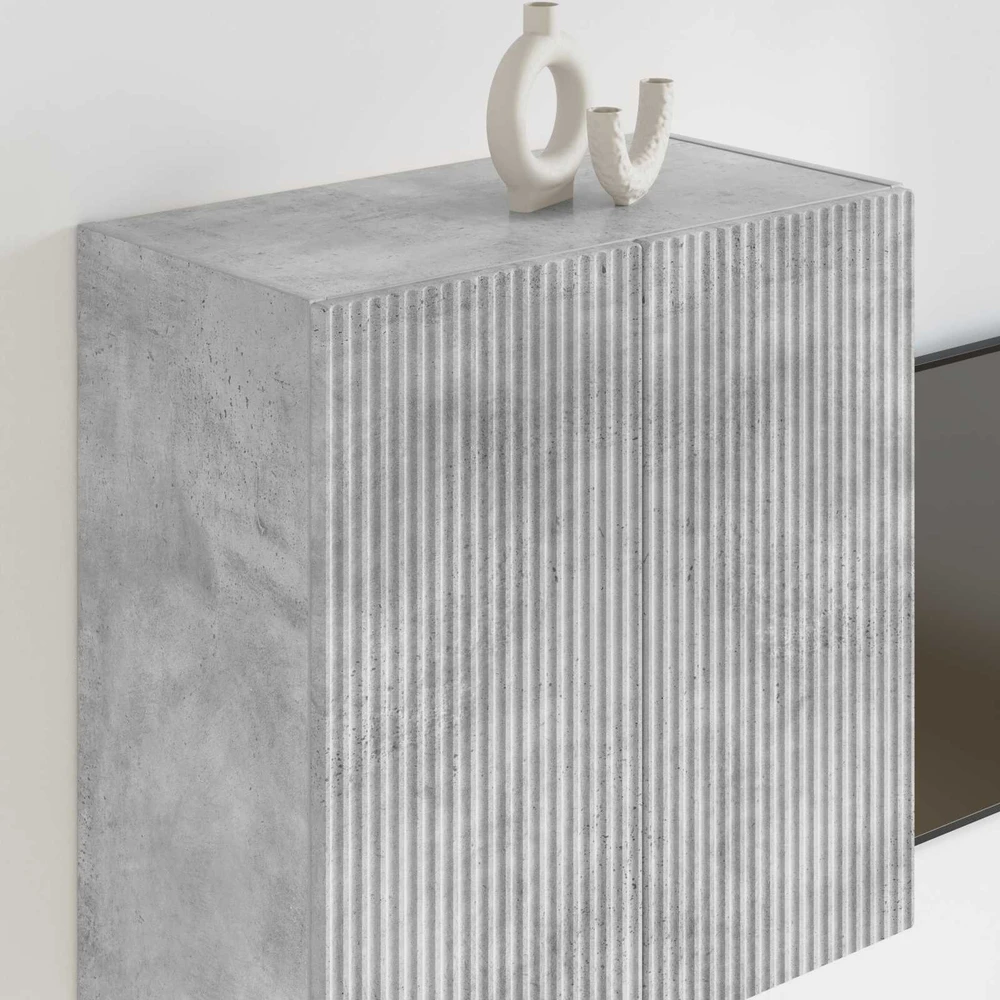 TV staliukas TV sieninė spintelė 59,5 x 31 x 60 cm Betono pilka