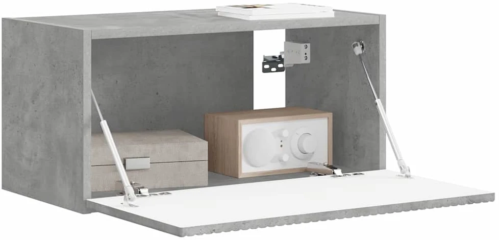 TV staliukas TV sieninė spintelė 60 x 31 x 29,5 cm Betono pilka