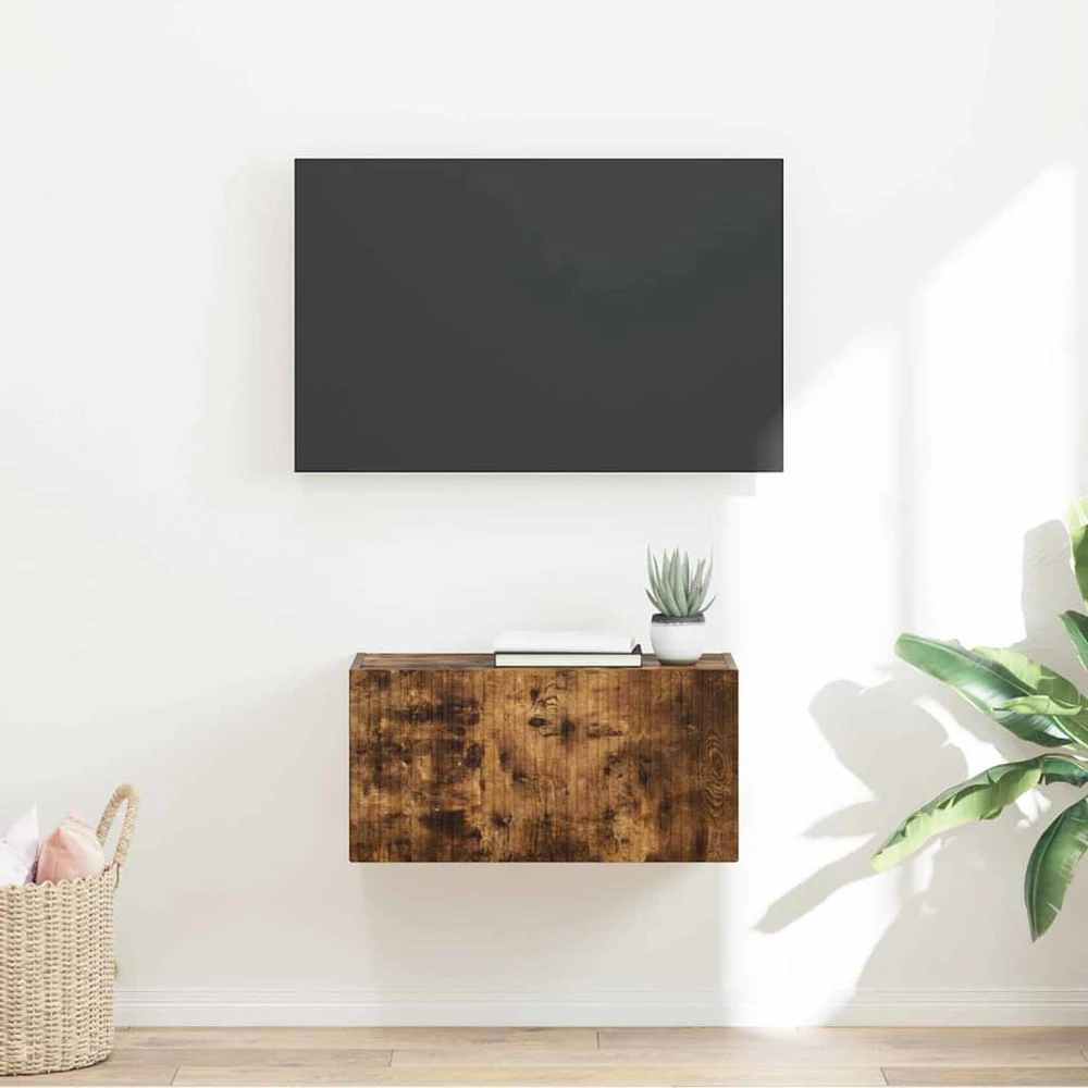 TV staliukas TV sieninė spintelė 60 x 31 x 29,5 cm Rūkyta ąžuolas