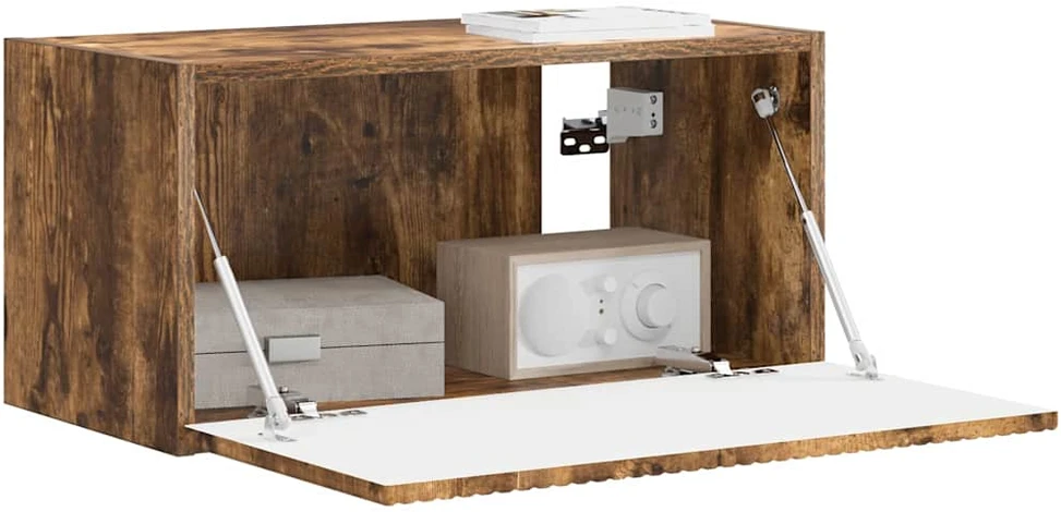 TV staliukas TV sieninė spintelė 60 x 31 x 29,5 cm Rūkyta ąžuolas
